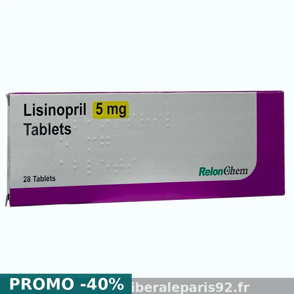 Commander Lisinopril 20mg en France — dès €0,14€ — livraison 48h