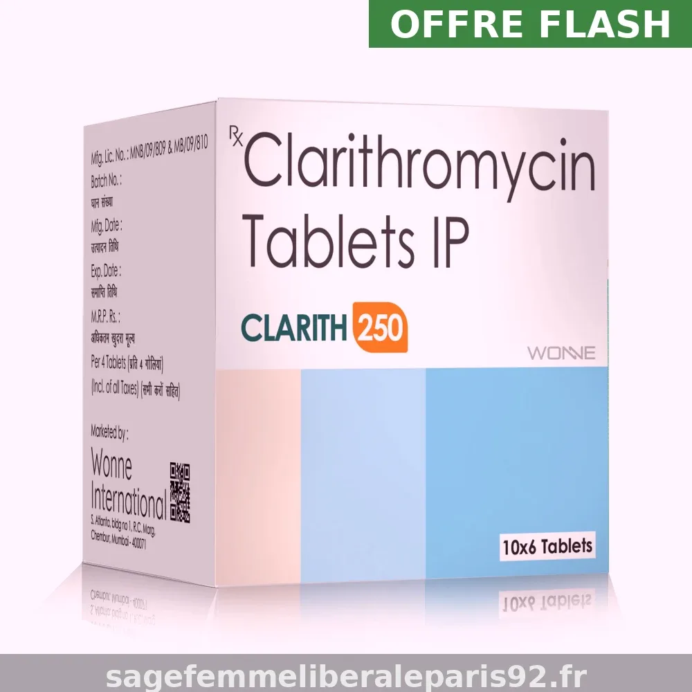 Acheter Clarithromycine 250mg générique meilleur prix en France