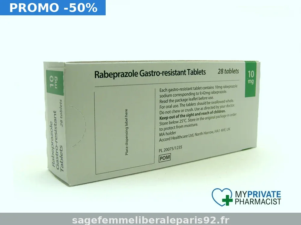 Rabéprazole 20mg en France à 0,55€ | Obtenez maintenant