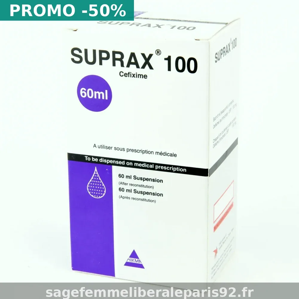 Commandez Suprax 100mg sans ordonnance à Nice — dès 0,55€